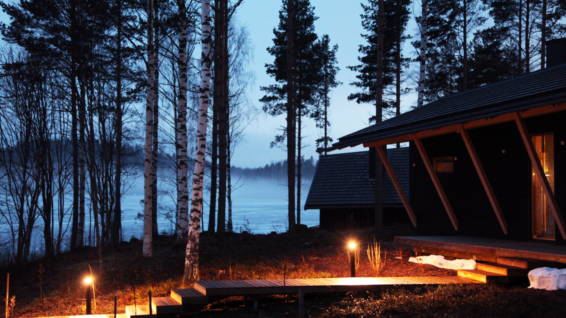 Rantahuvila syksyllä